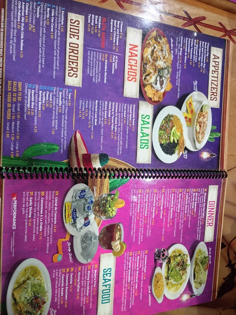 El Mariachi Loco Mexican Restaurant Photo Menu 3