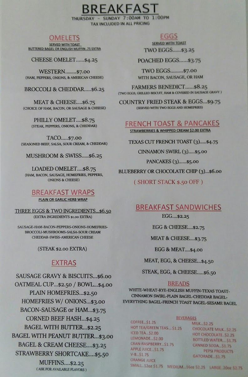Dusty s Dairy Bar & Grill Photo Menu 2