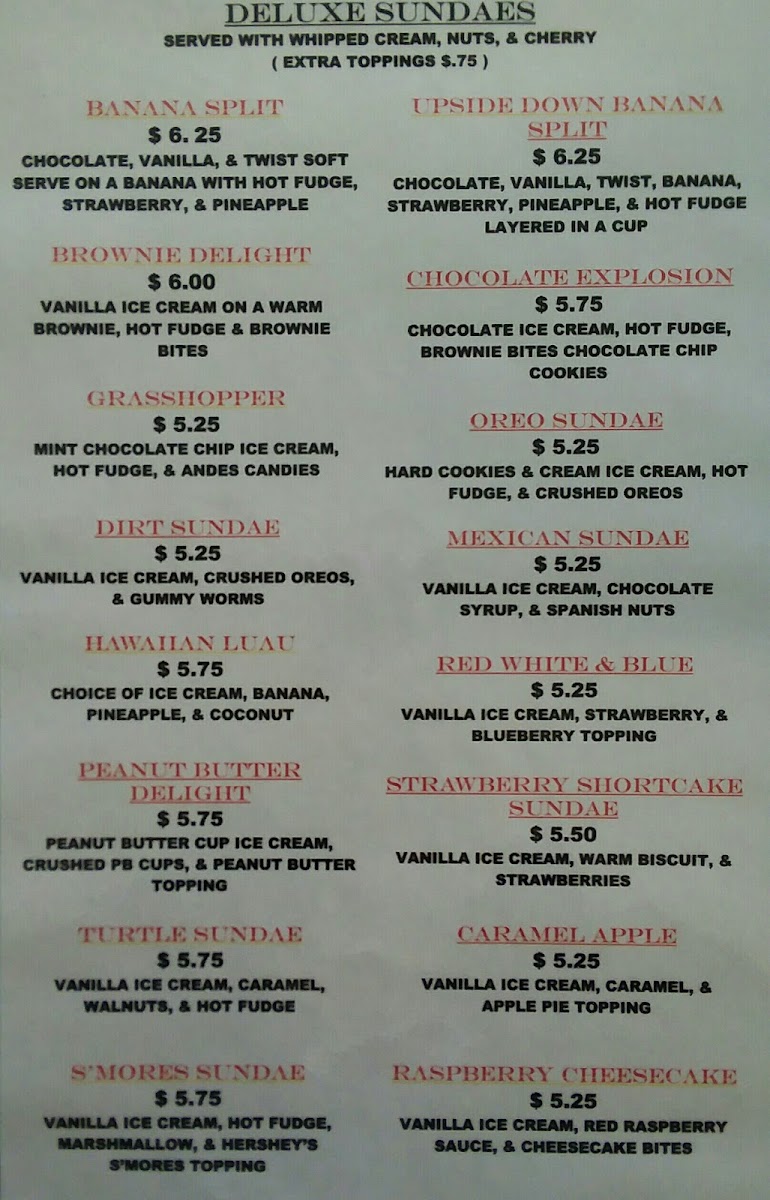 Dusty s Dairy Bar & Grill Photo Menu 4