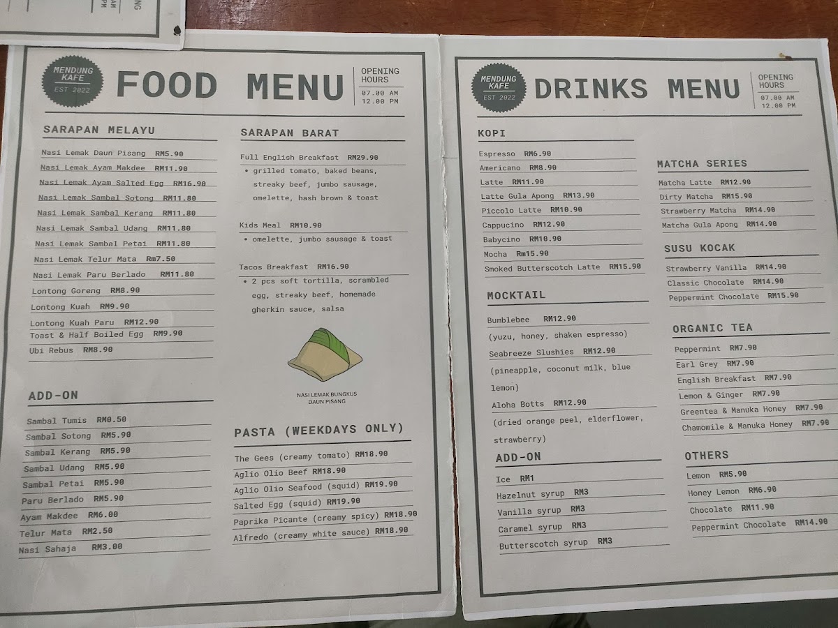 Mendung Kafe Photo Menu 1