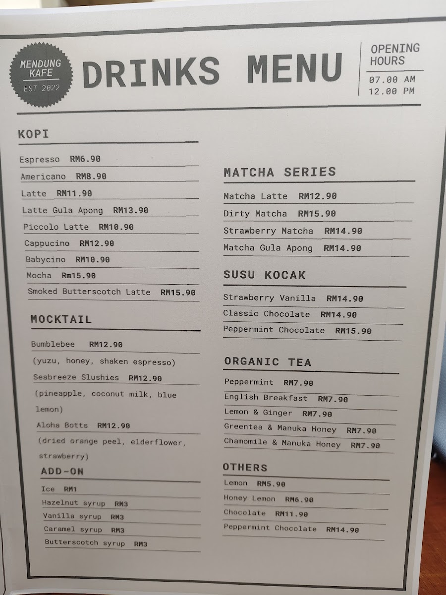 Mendung Kafe Photo Menu 3