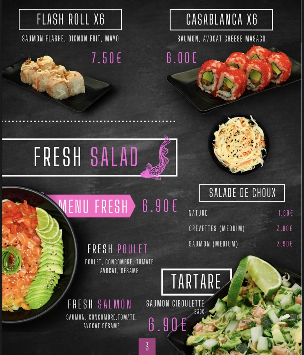 Paradise Sushi Photo Menu 1