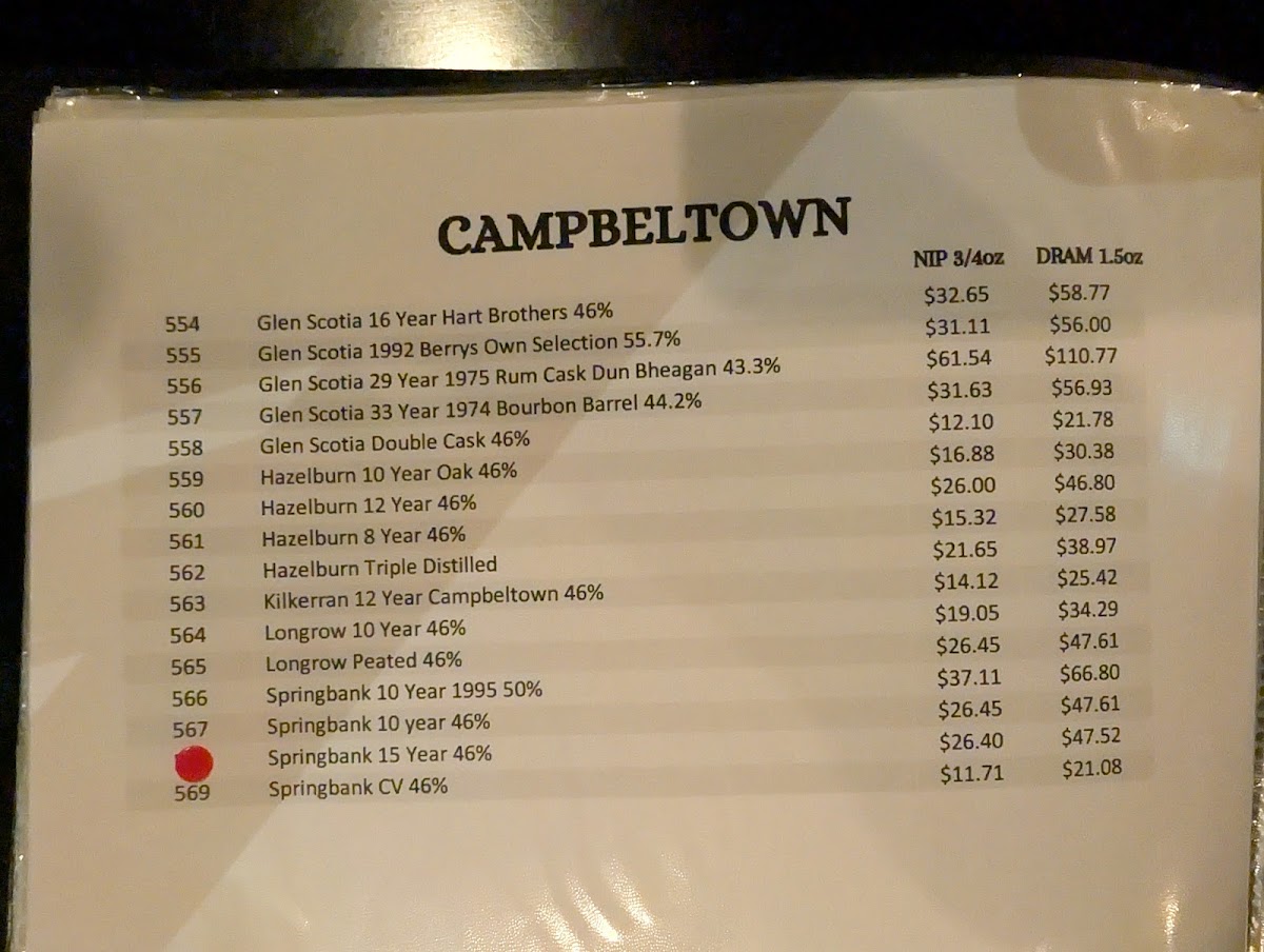 The Dam Pub Gastropub & Whisky Bar Photo Menu 3