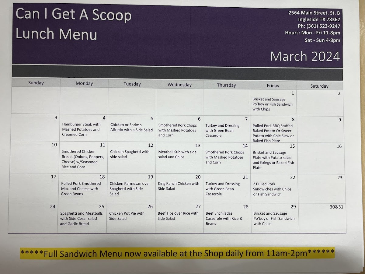 Can I Get A Scoop Photo Menu 7