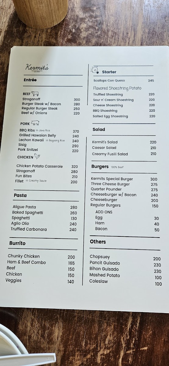 Kermit's Cafe and Pastry Photo Menu 4
