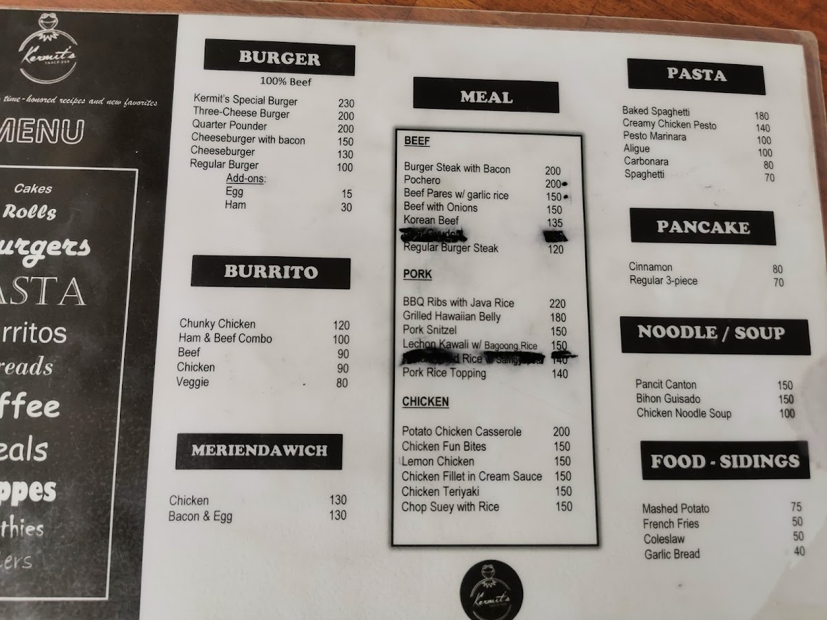 Kermit's Cafe and Pastry Photo Menu 9