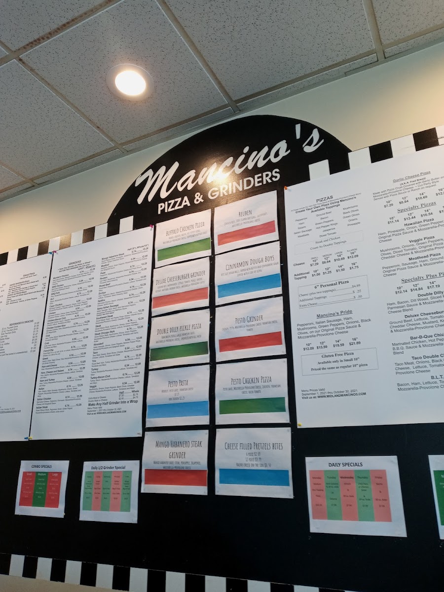 Mancino's Pizza & Grinders Photo Menu 1