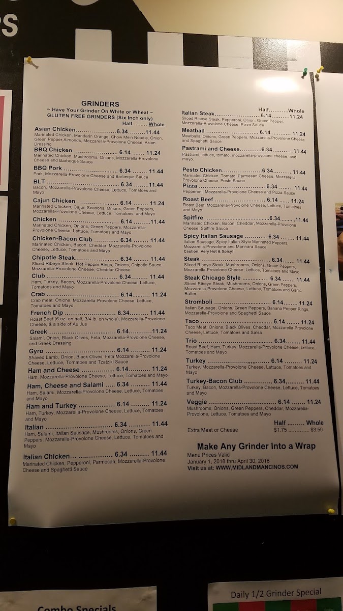 Mancino's Pizza & Grinders Photo Menu 3