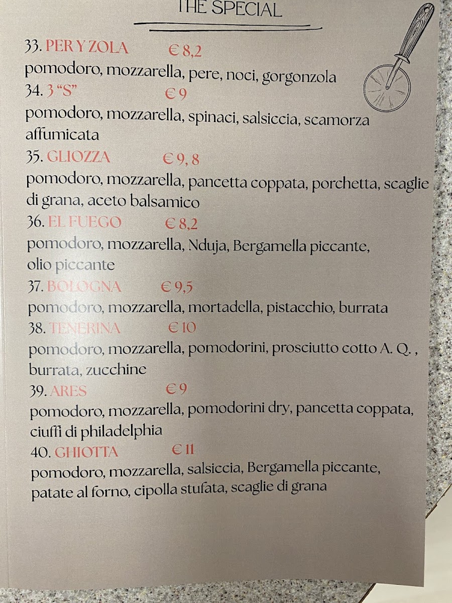 Primo Amore Photo Menu 2