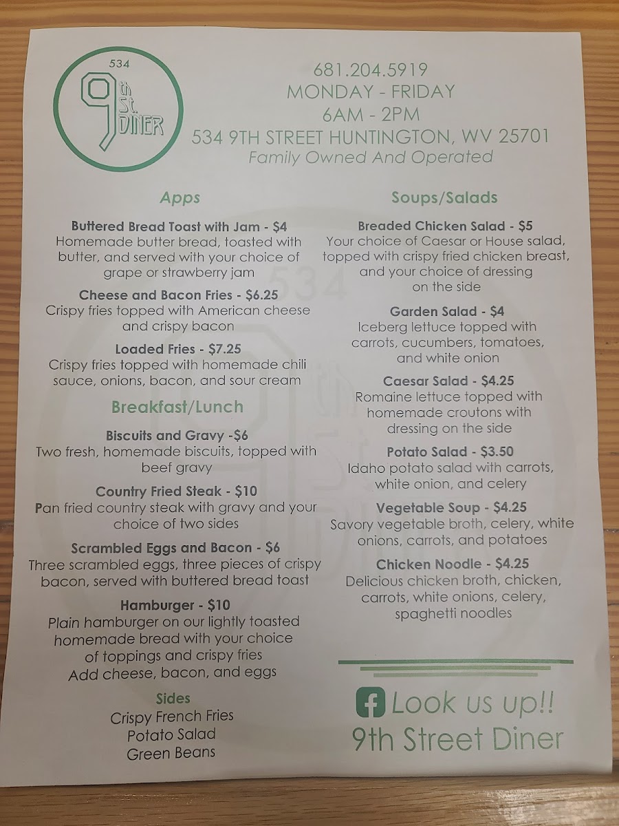 9th Street Diner Photo Menu 4