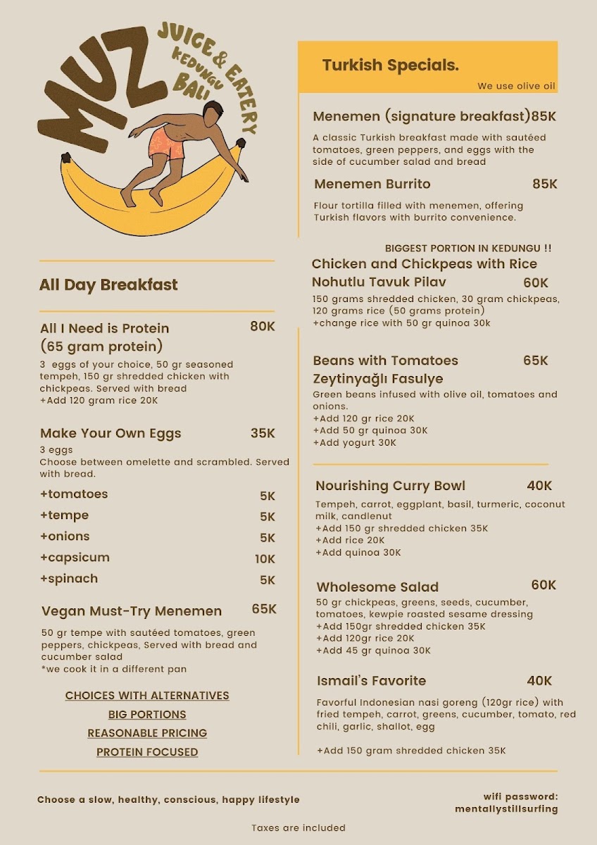 MUZ Juices&Eatery Kedungu Photo Menu 2