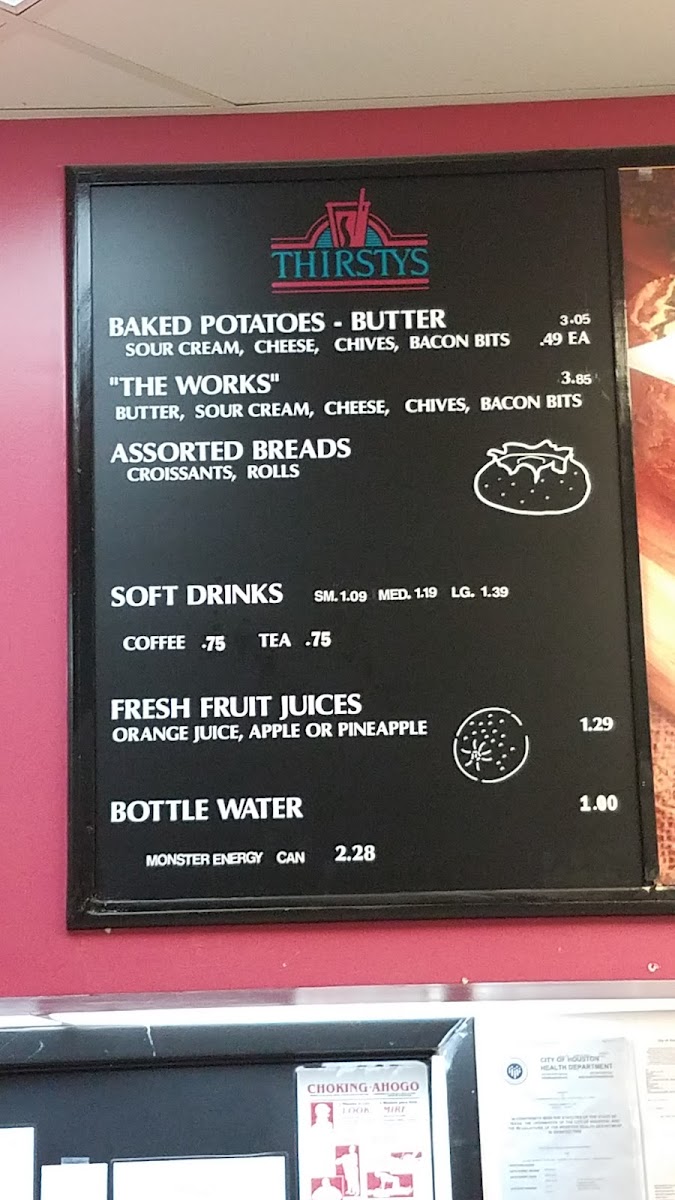 Thirsty's Photo Menu 2