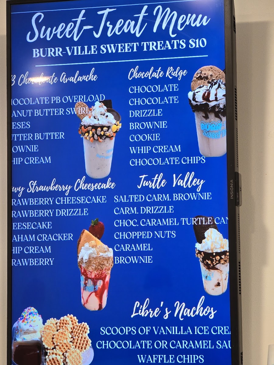 Burr Ville Sweet Treats Photo Menu 3