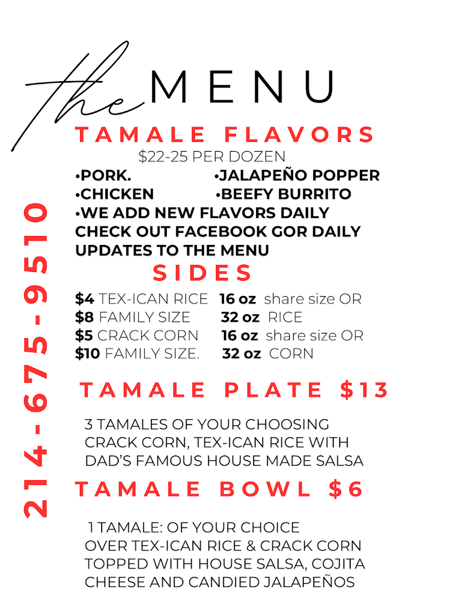 Tamales by Jana Jett Photo Menu 1