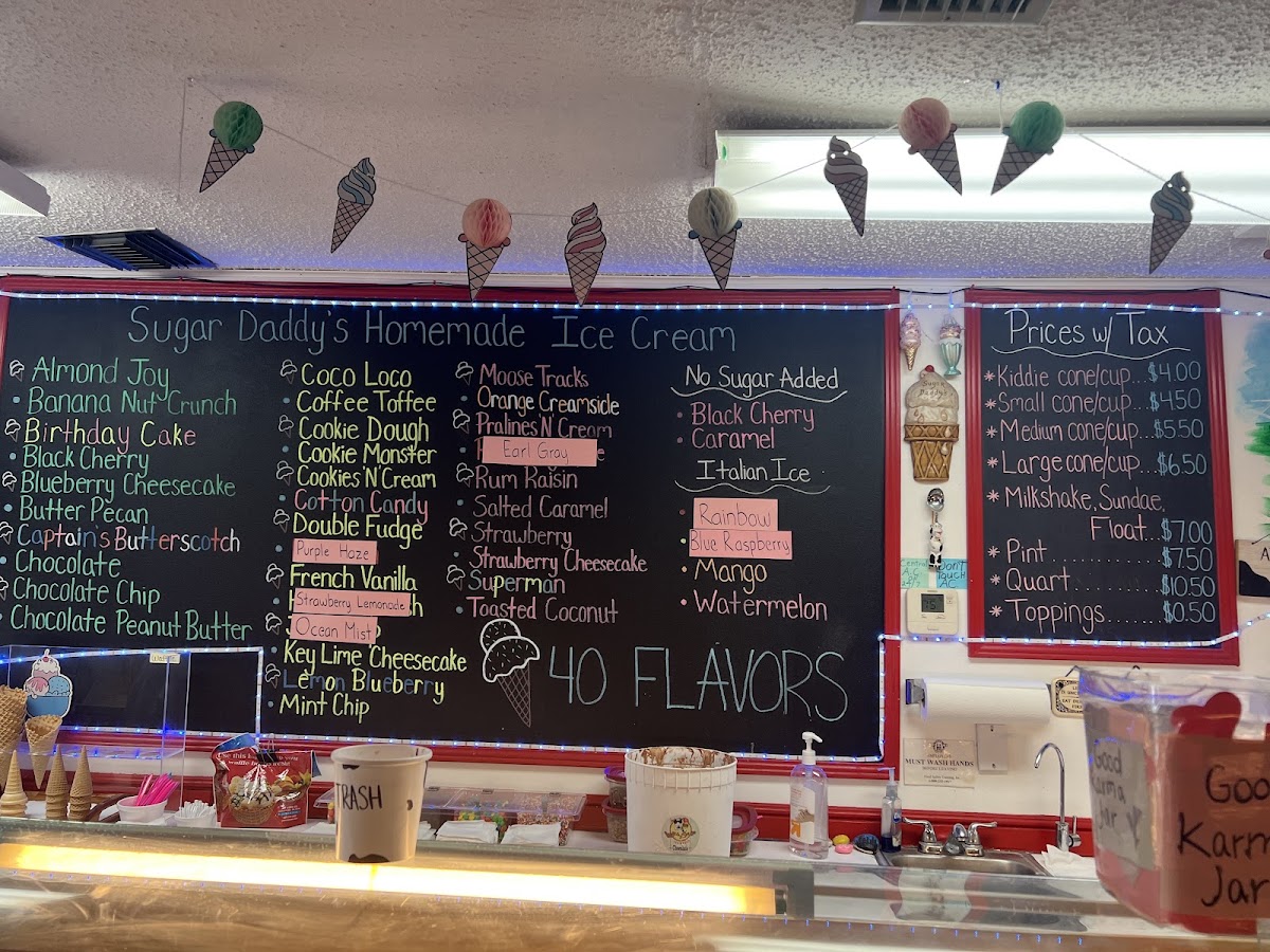 Sugar Daddy's Photo Menu 1
