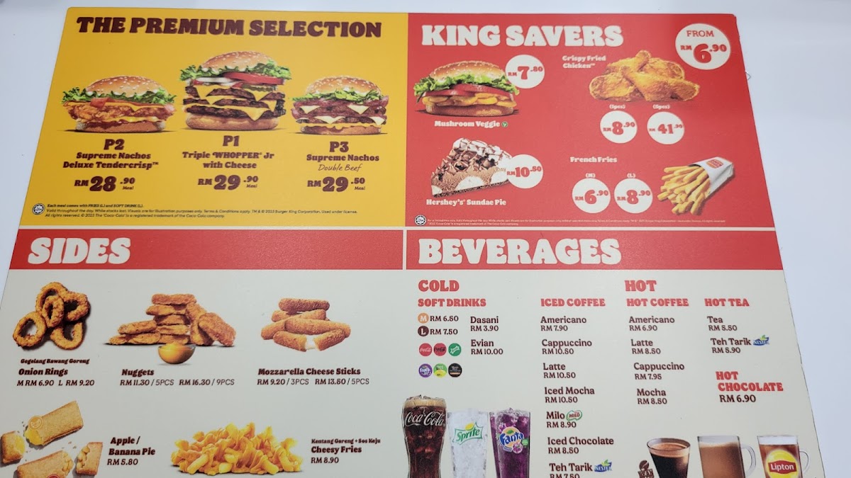 Burger King KLIA Photo Menu 3