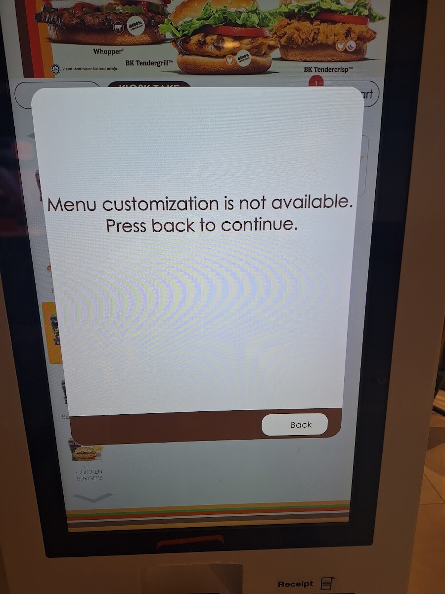 Burger King KLIA Photo Menu 8