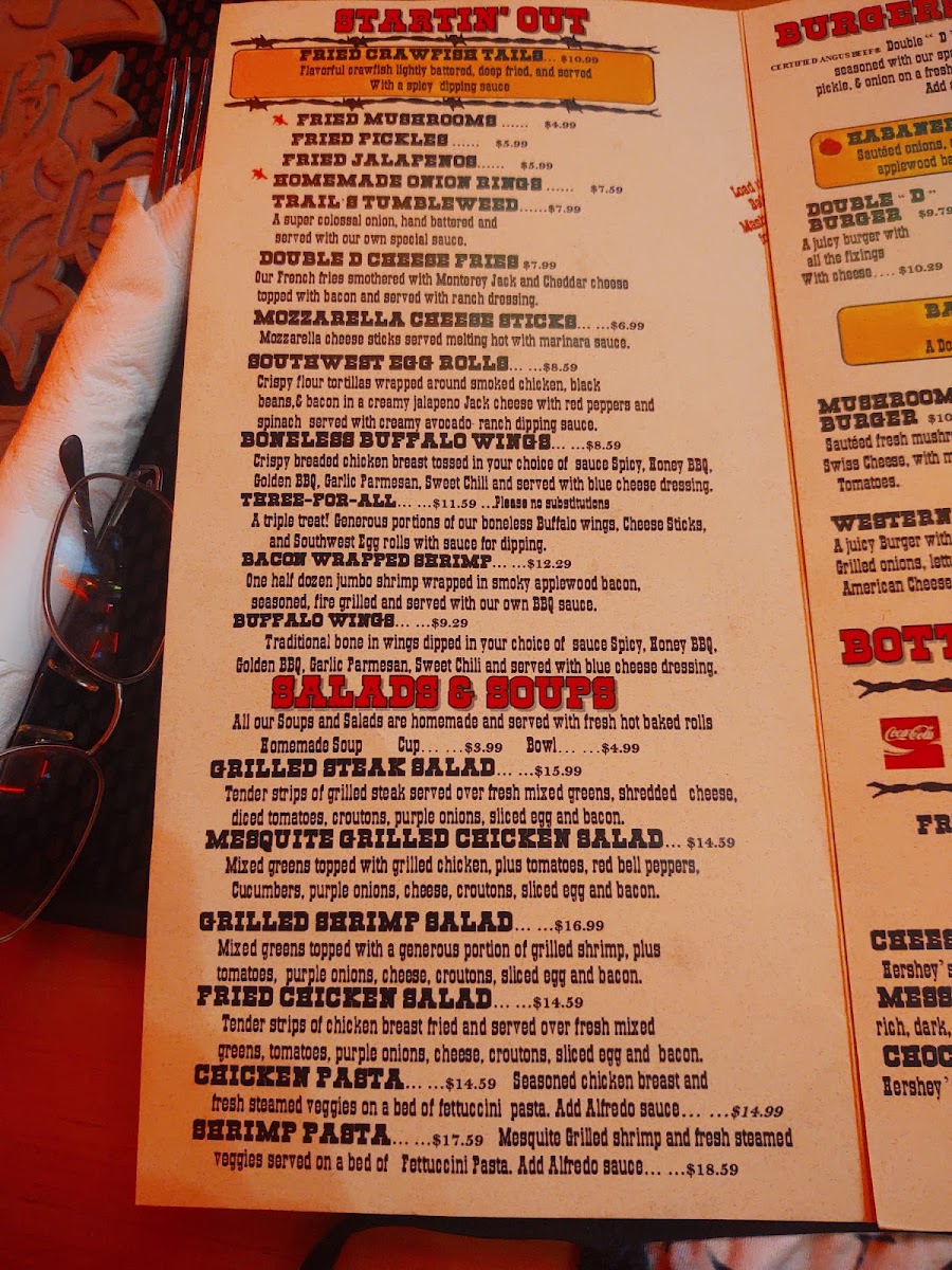 Double D Steak House Photo Menu 6