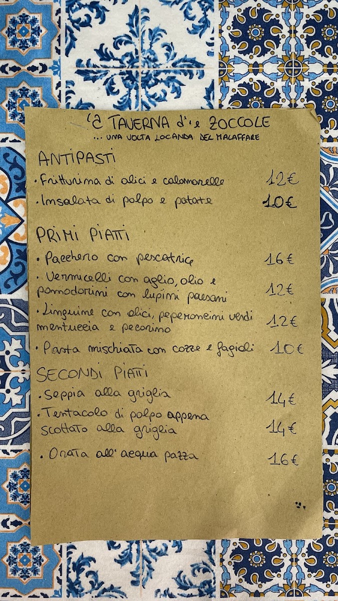 A Taverna d' 'e Zoccole Photo Menu 10