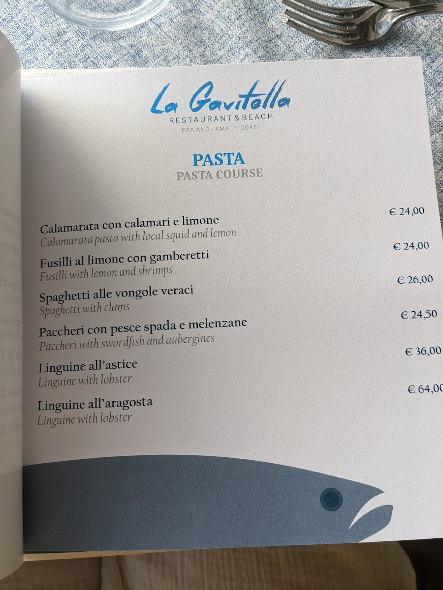 La Gavitella - Restaurant & Beach Photo Menu 10