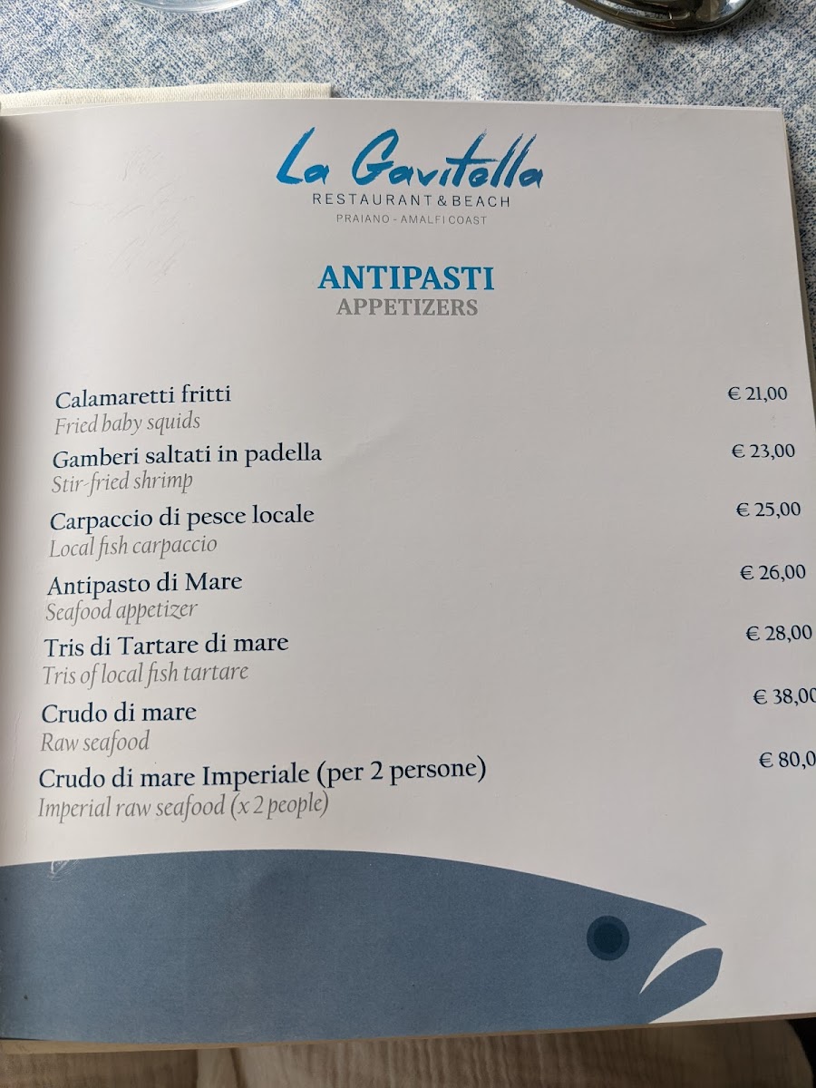 La Gavitella - Restaurant & Beach Photo Menu 6