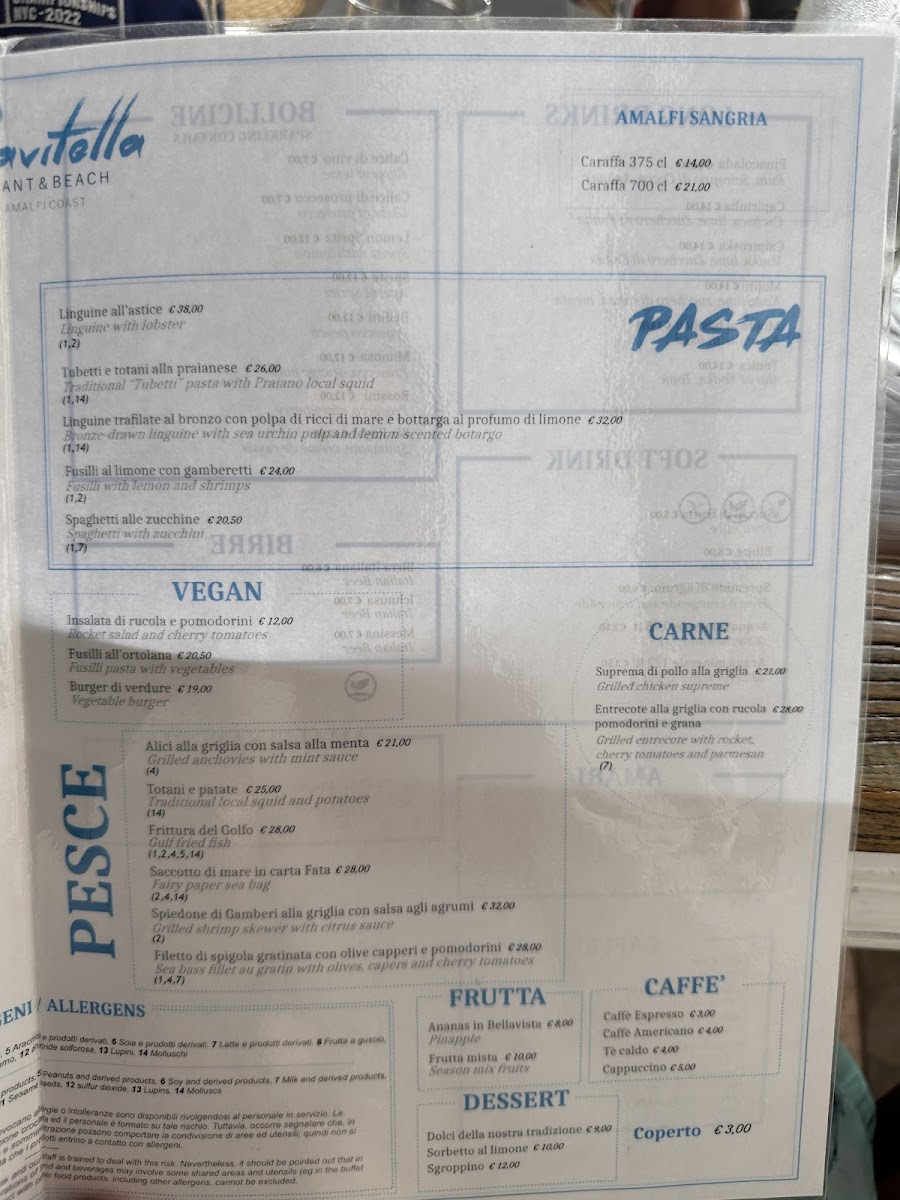 La Gavitella - Restaurant & Beach Photo Menu 8