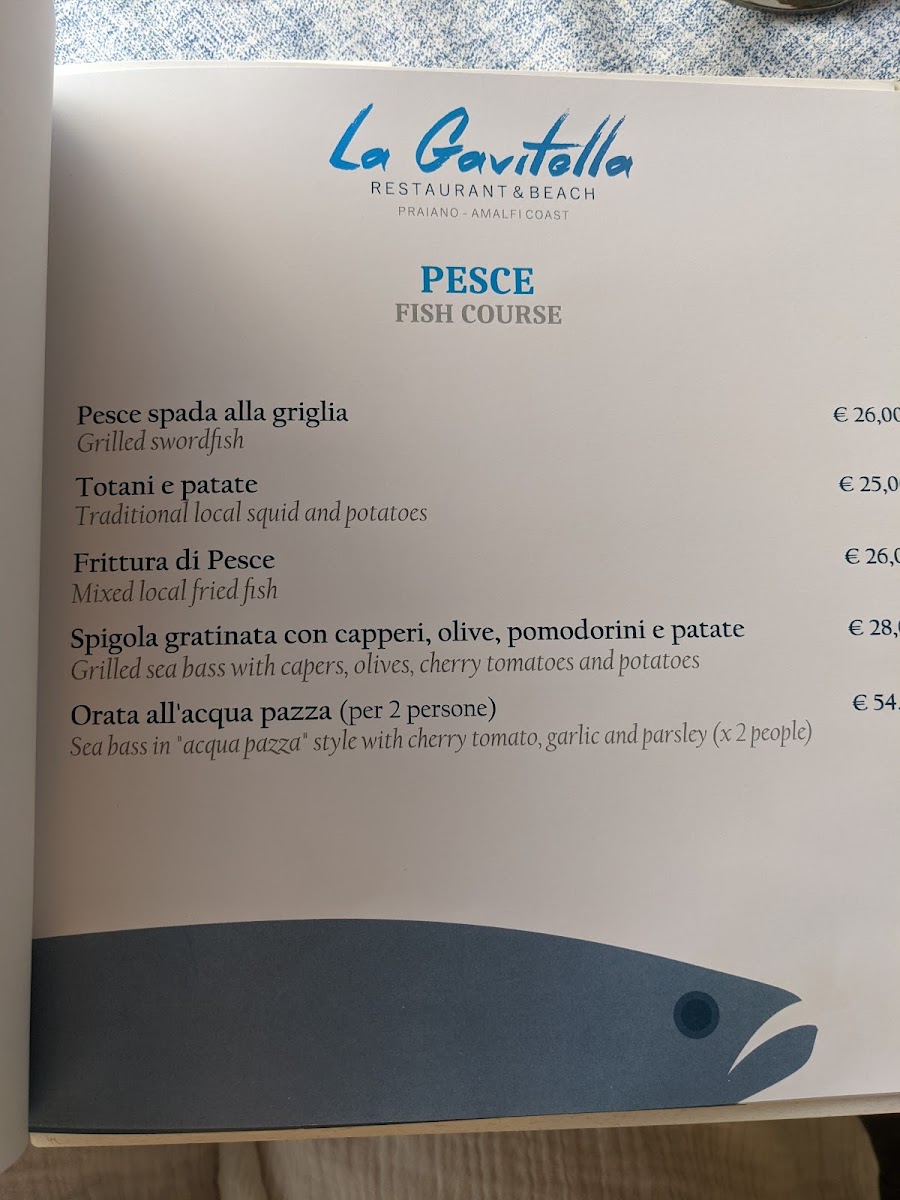 La Gavitella - Restaurant & Beach Photo Menu 9