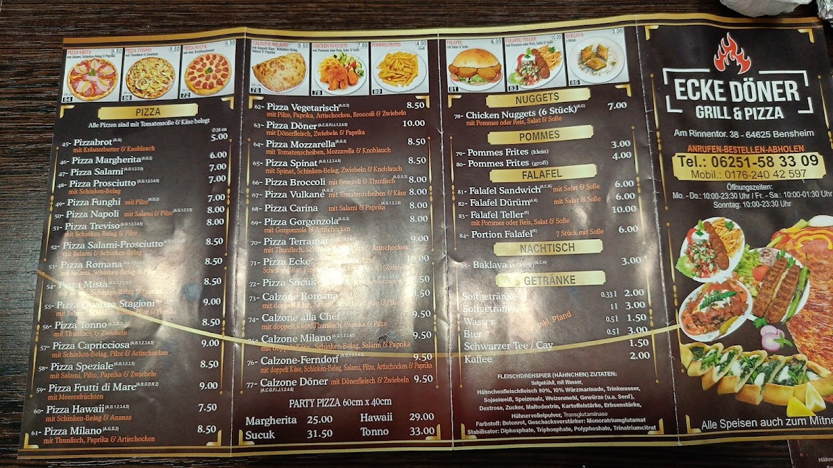 ECKE DÖNER GRILL UND PIZZA Photo Menu 3
