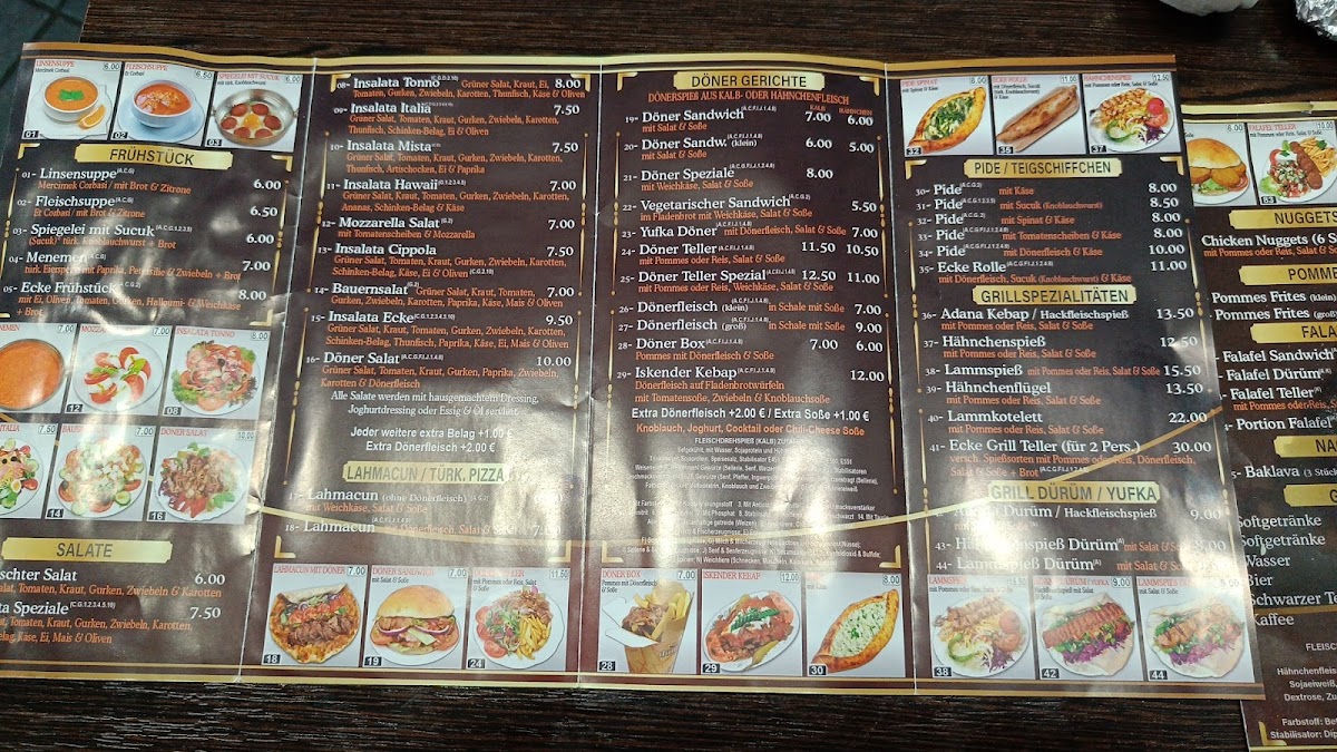 ECKE DÖNER GRILL UND PIZZA Photo Menu 5
