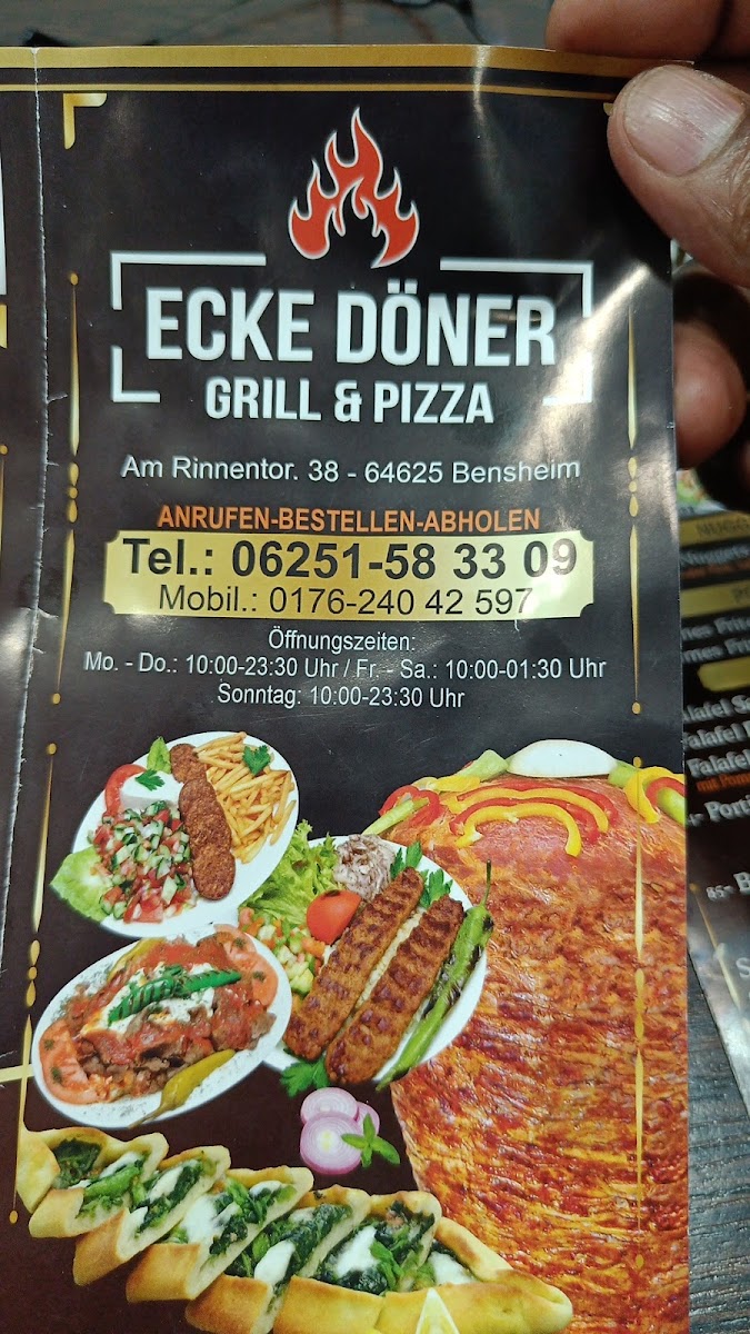 ECKE DÖNER GRILL UND PIZZA Photo Menu 9