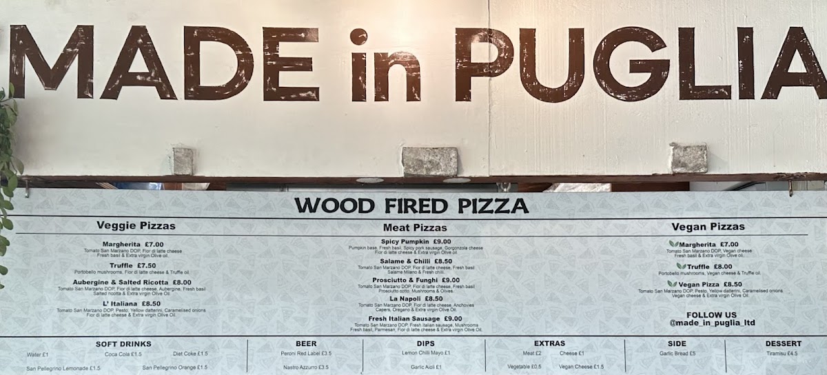 Made in Puglia Hackney wick Photo Menu 8