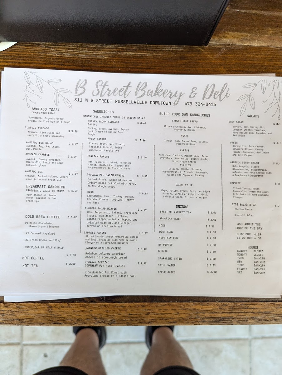 B Street Bakery and Deli Photo Menu 3