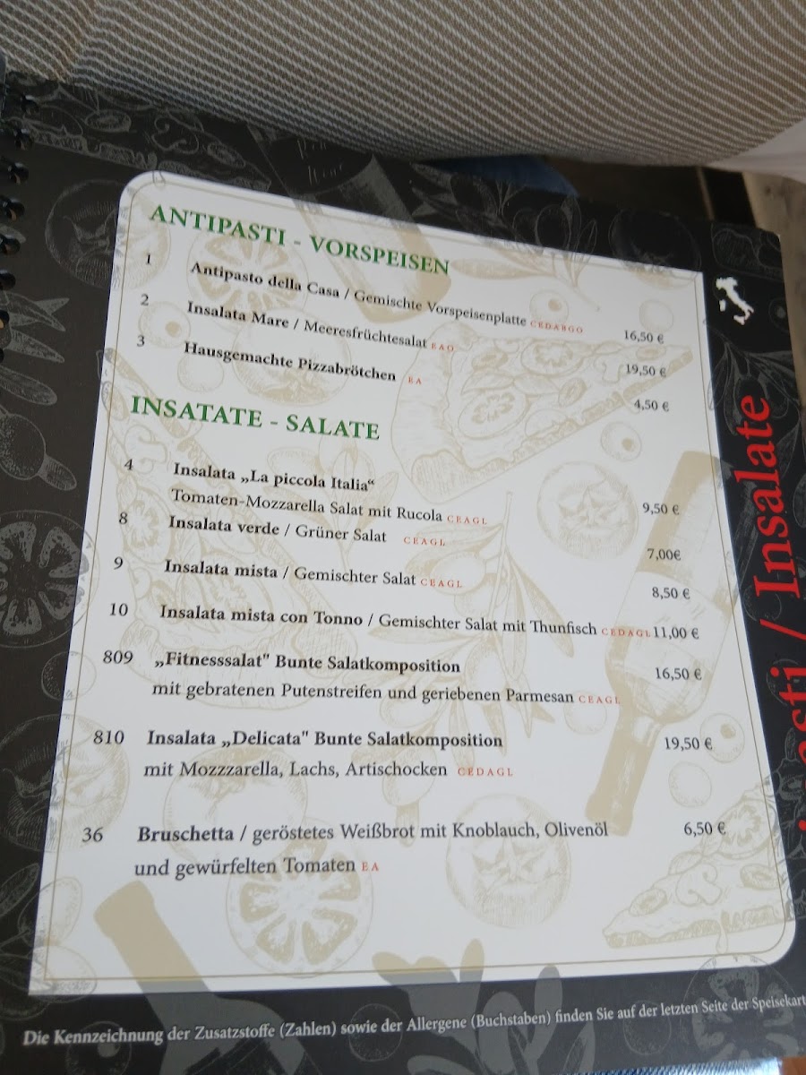 La Piccola Italia Pizzeria Ristorante Deggingen Photo Menu 6