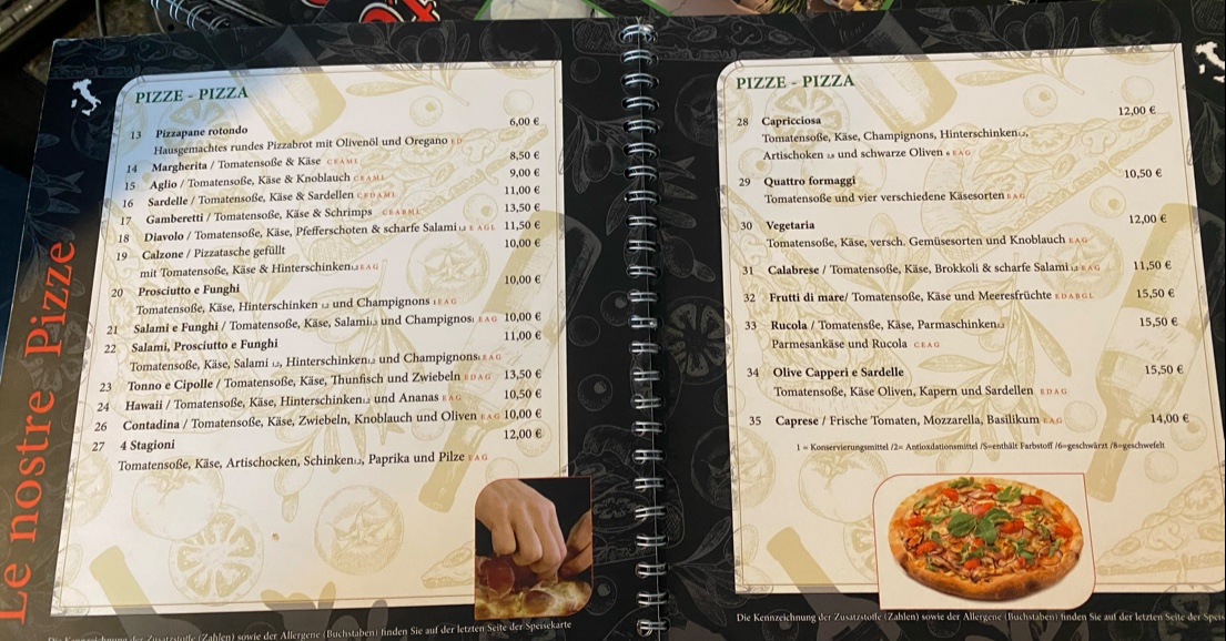 La Piccola Italia Pizzeria Ristorante Deggingen Photo Menu 9