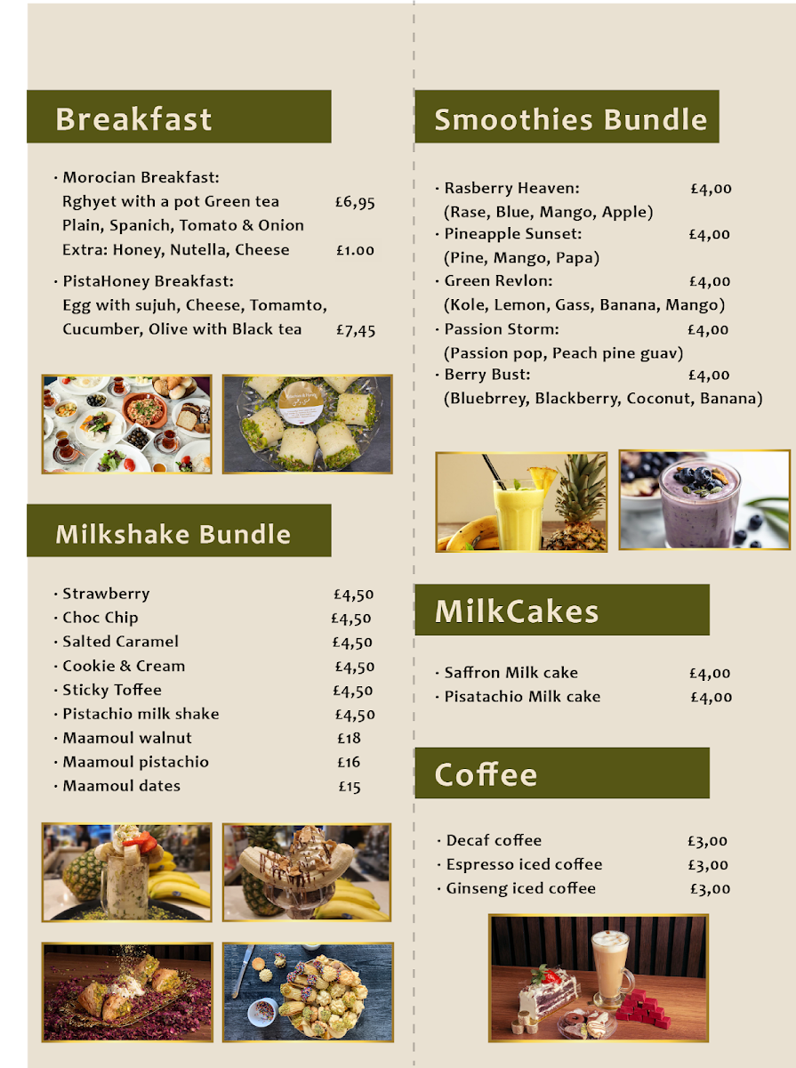 Dama Rose cafe Photo Menu 1