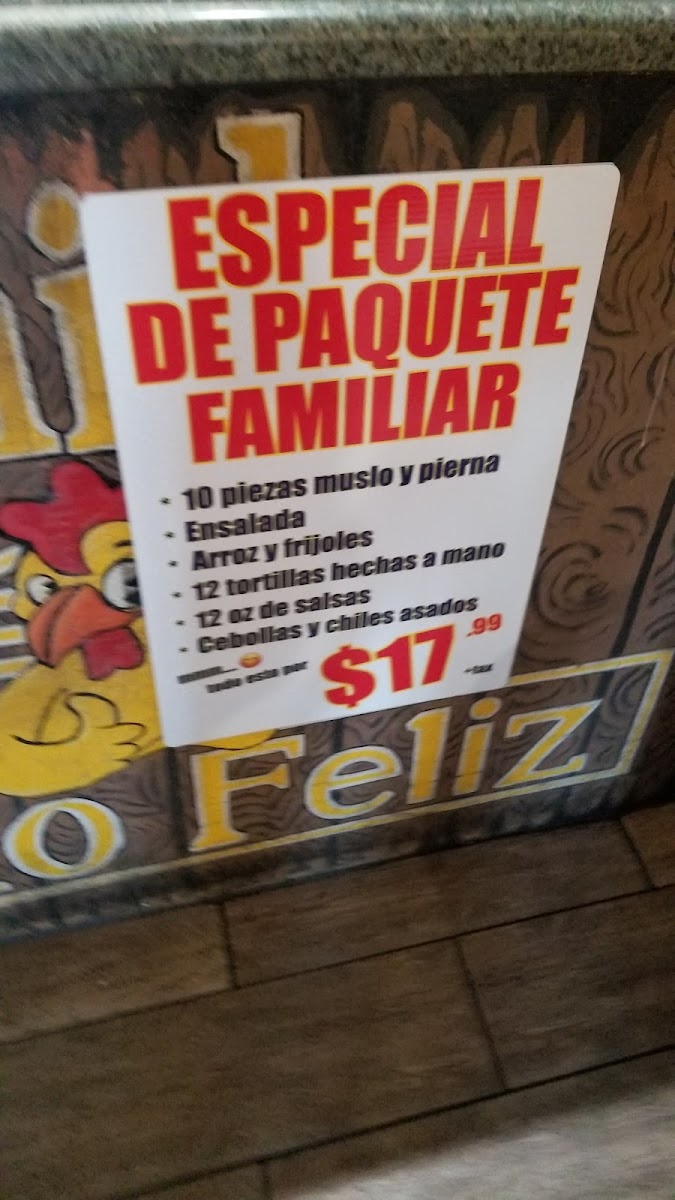 El Pollo Feliz Photo Menu 5