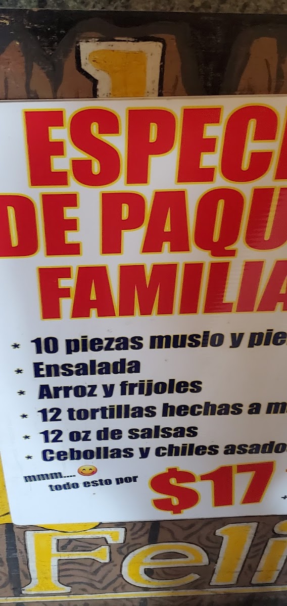 El Pollo Feliz Photo Menu 9
