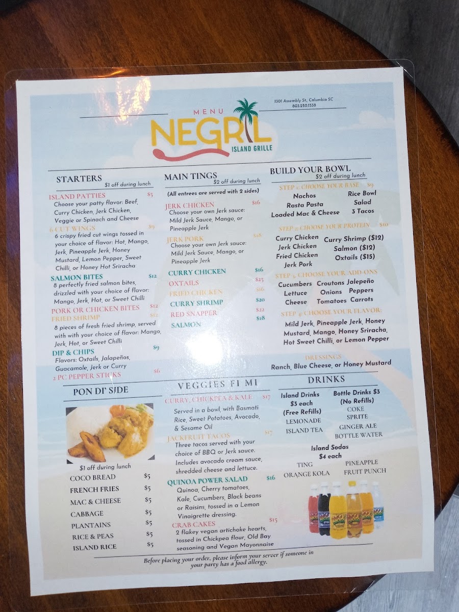 Negril Island Grille Photo Menu 4
