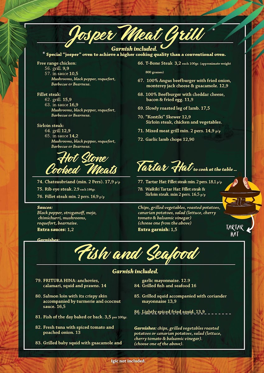 Waikiki Beach Club Photo Menu 7