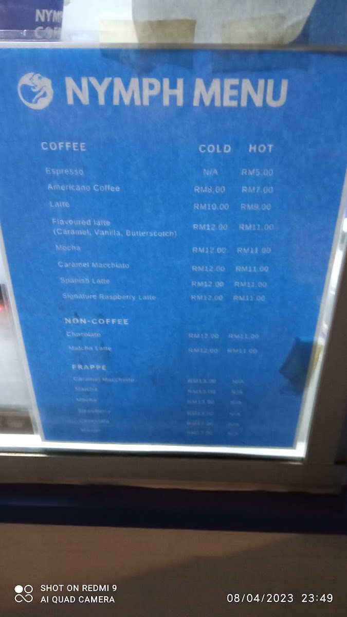 Nymph Coffee Photo Menu 10