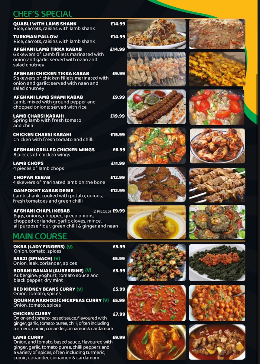 Park Shahri Naw Restaurant Photo Menu 1