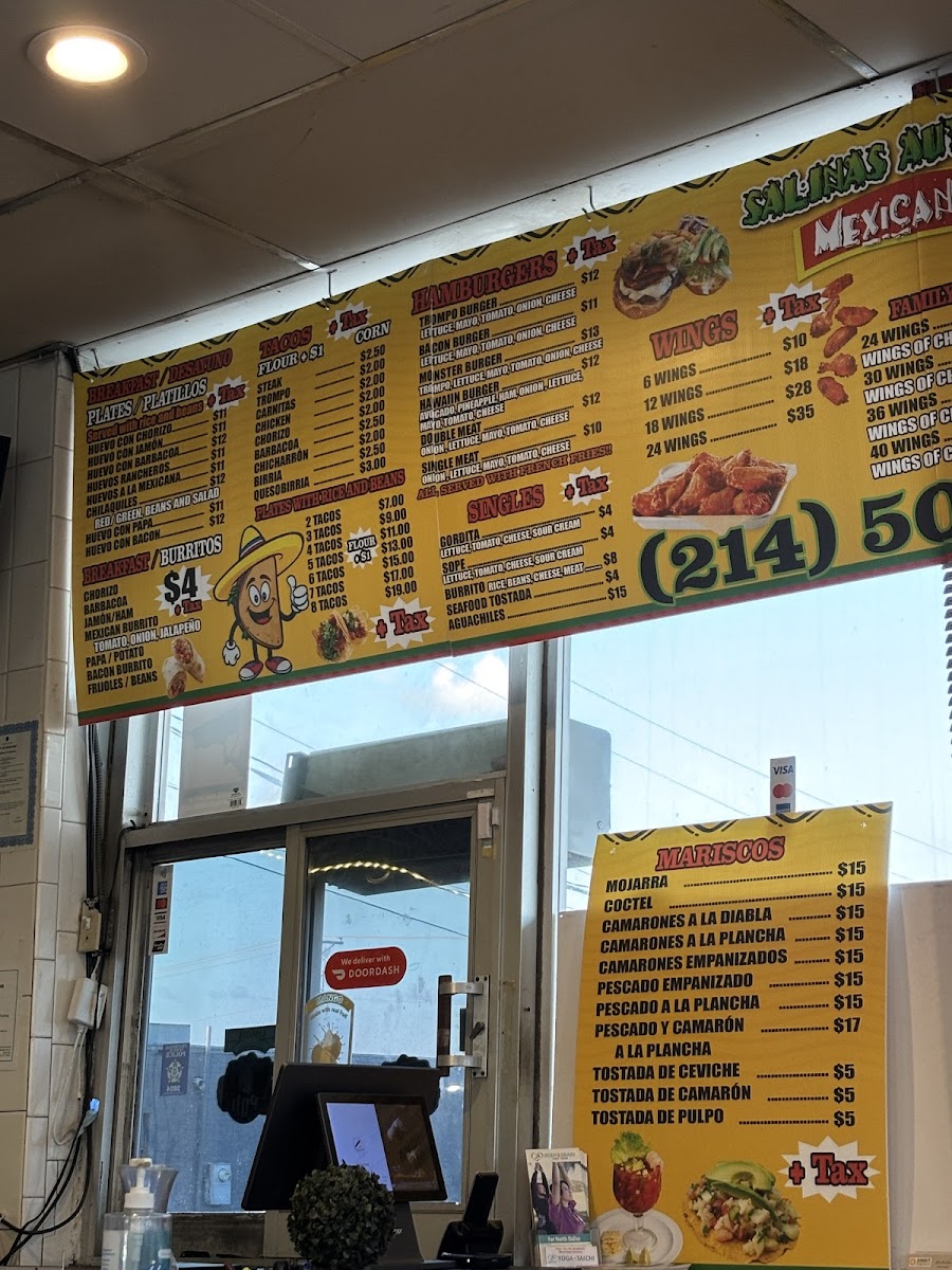 Salinas Authentic Mexican Food & Taqueria Photo Menu 3