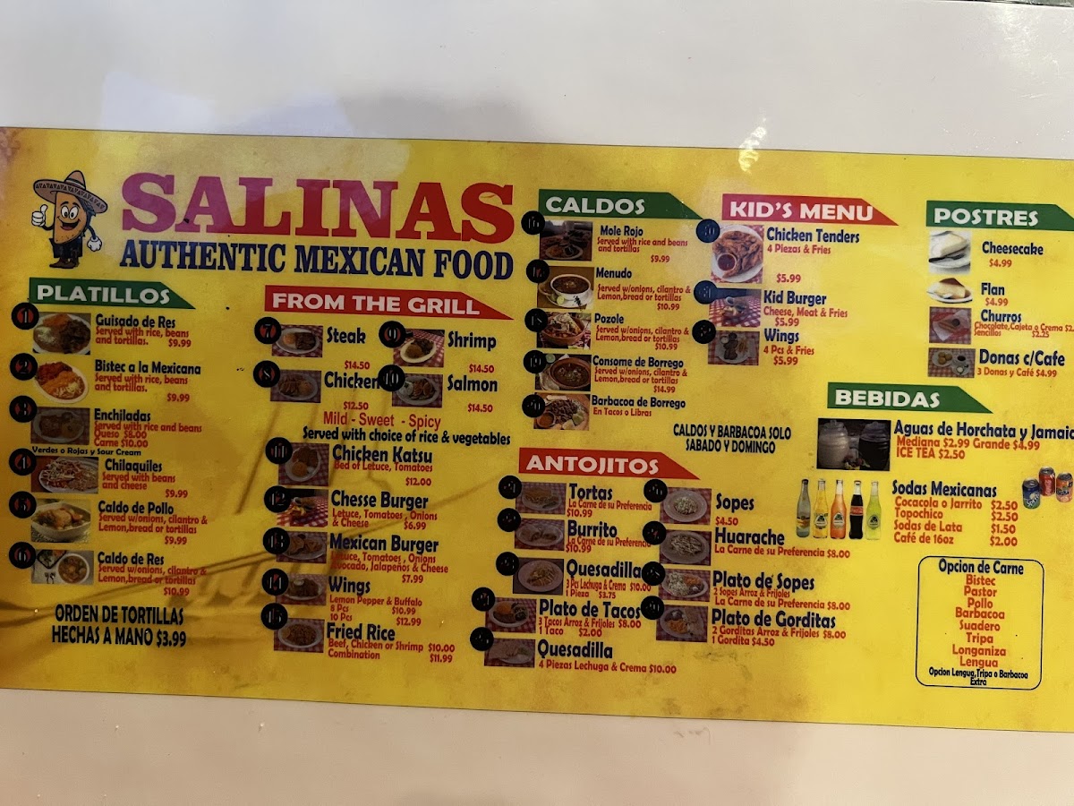 Salinas Authentic Mexican Food & Taqueria Photo Menu 6