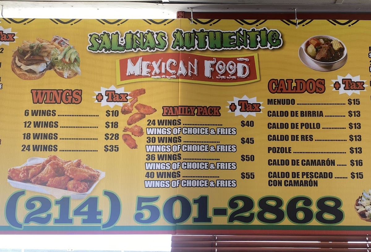 Salinas Authentic Mexican Food & Taqueria Photo Menu 7