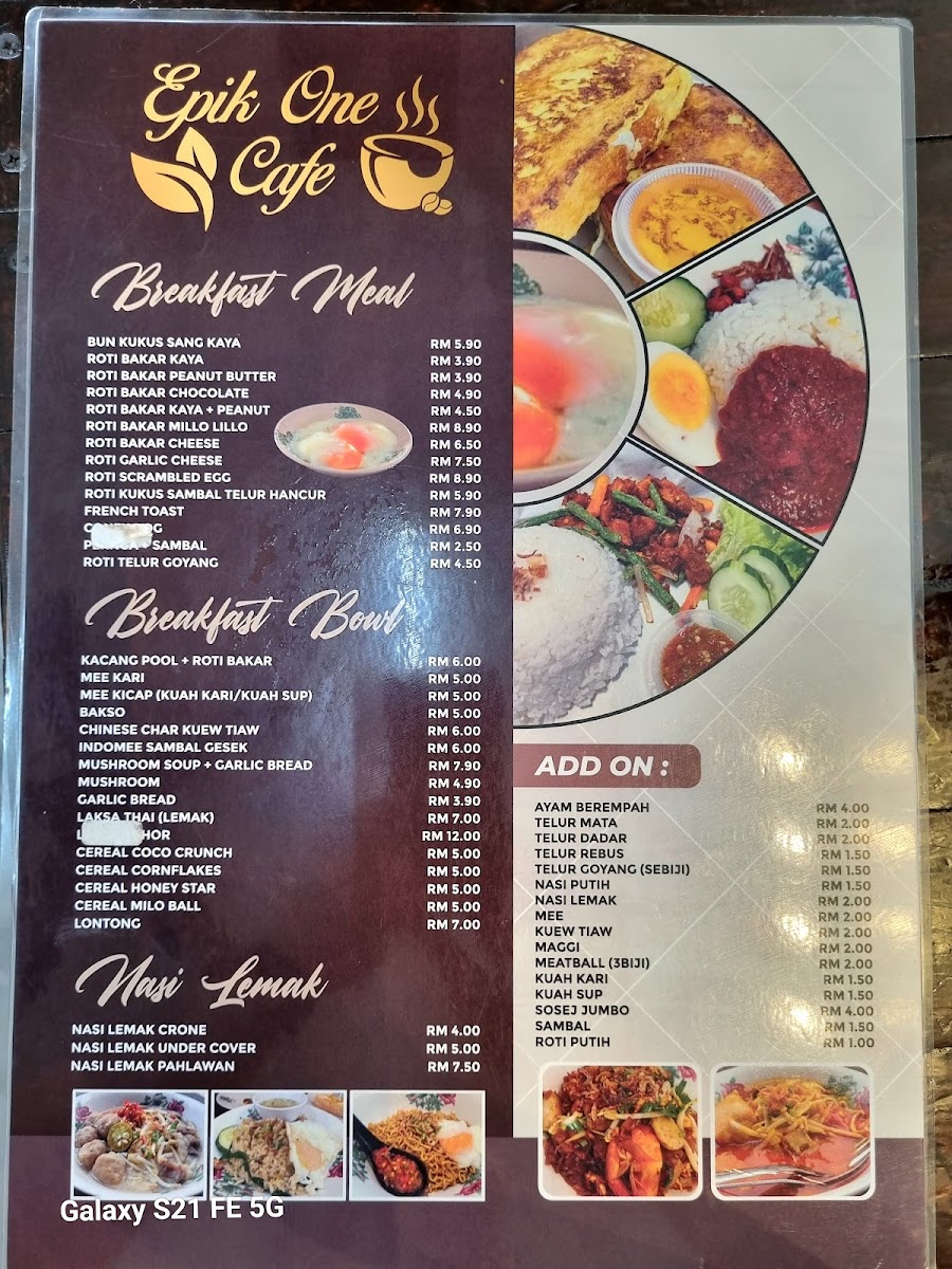 DELICAFE TAIPING Photo Menu 1