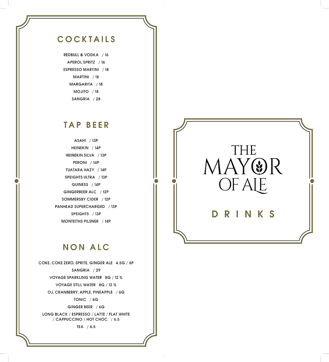 Mayor Of Ale Photo Menu 1