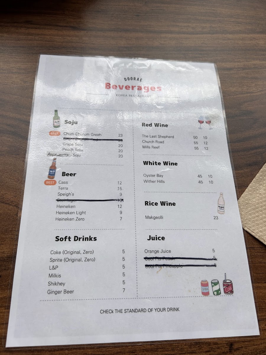 Doorae Korean Restaurant Photo Menu 6