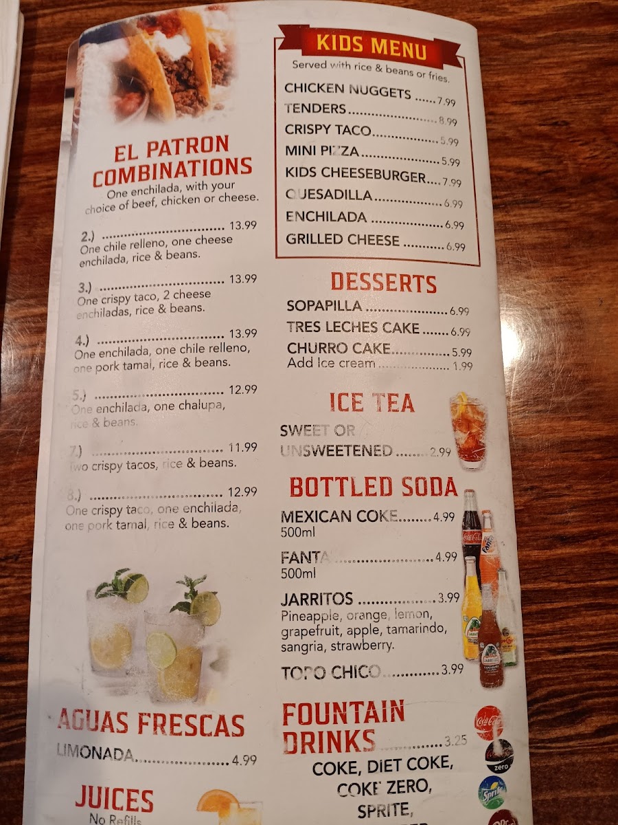 El Patron Bar & Grill Mexican Restaurant Photo Menu 10