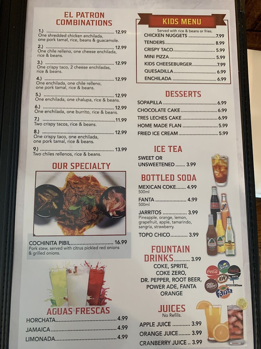 El Patron Bar & Grill Mexican Restaurant Photo Menu 6