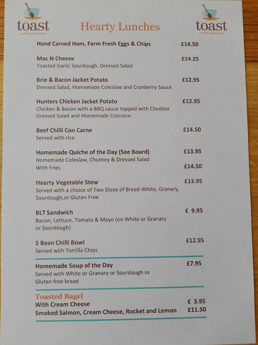 Toast Photo Menu 2